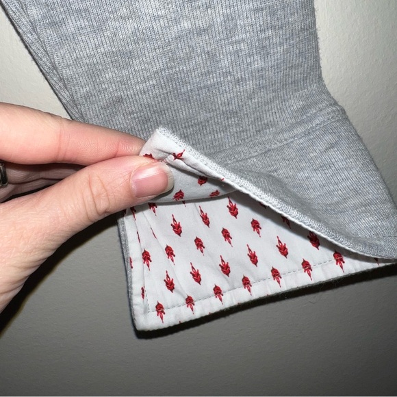 ORVIS Sandy Point ¼ Zip Pullover Sweatshirt Heather Grey Quarter Sweater NWT Red - Picture 6 of 12